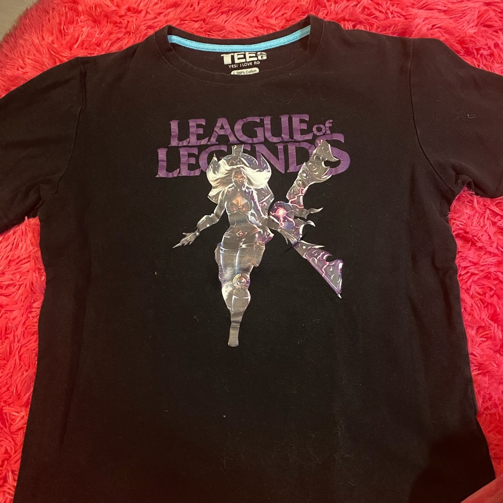 League of Legends purple graphic Black T-Shirt